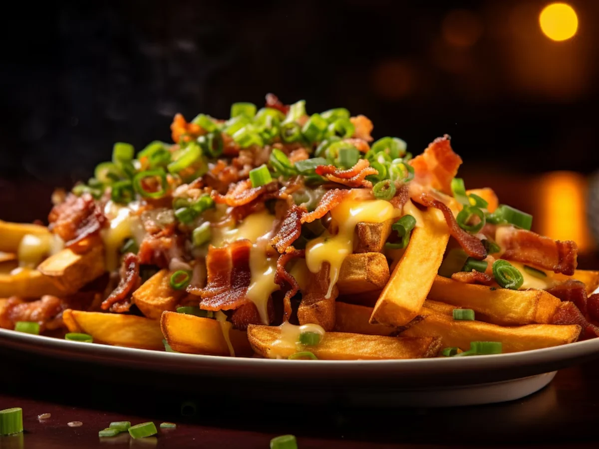 VIRUS🦠 PAPAS CON BAÑO DE CHEDDAR + BACON + VERDEO